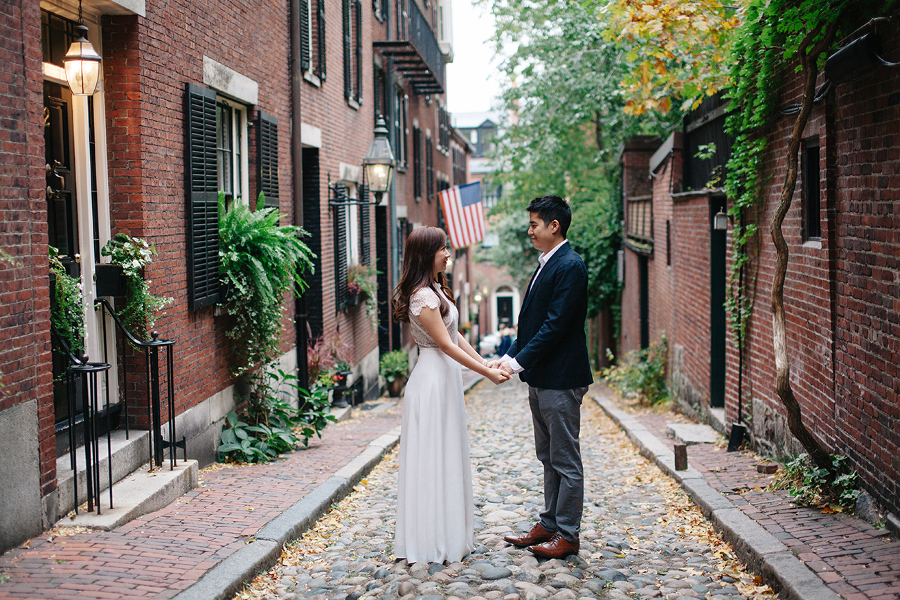 Engaged in Boston Beacon Hill