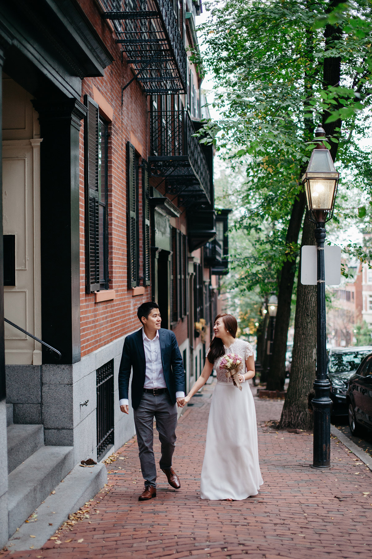 Beacon Hill engagement photography, Boston MA