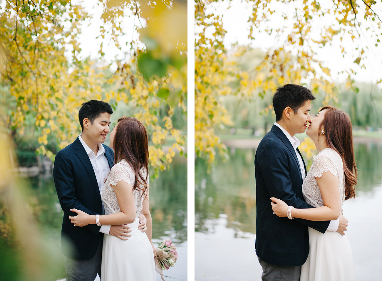 Boston Public Garden engagement